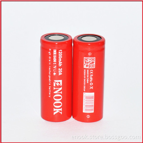 Rechargeable Cylindrical Battery18490 1200mAh 3.7V